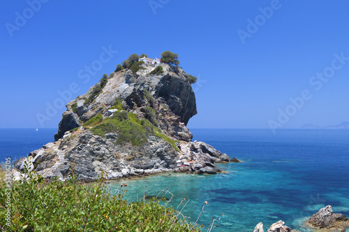 Photography Agios Ioannis chapel at Skopelos island in Greece