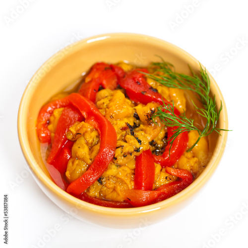 Roasted Yellow and Red Bell Pepper Spread