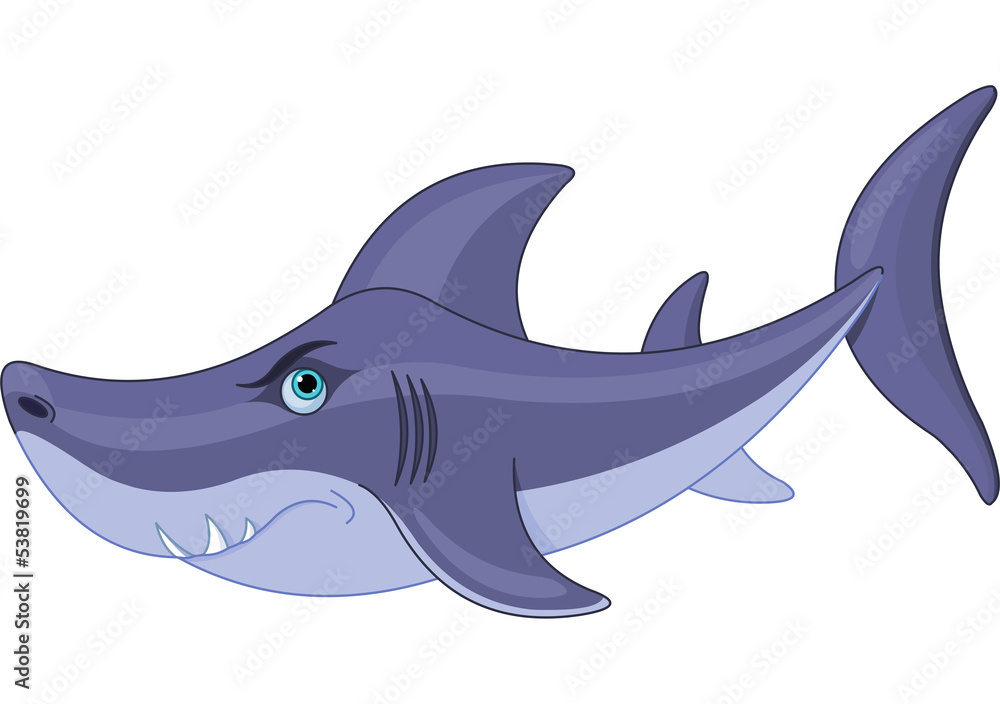 Obraz premium Cute Shark