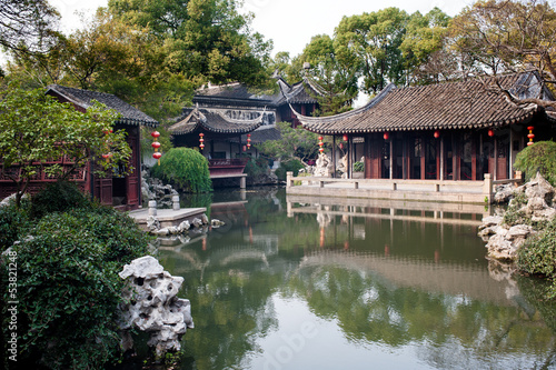Scenery of Chinese garden in Suzhou