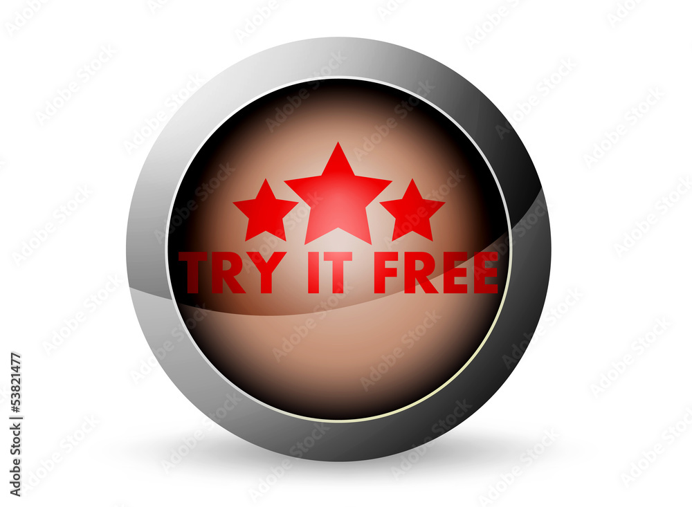 Try it free icon on a white background