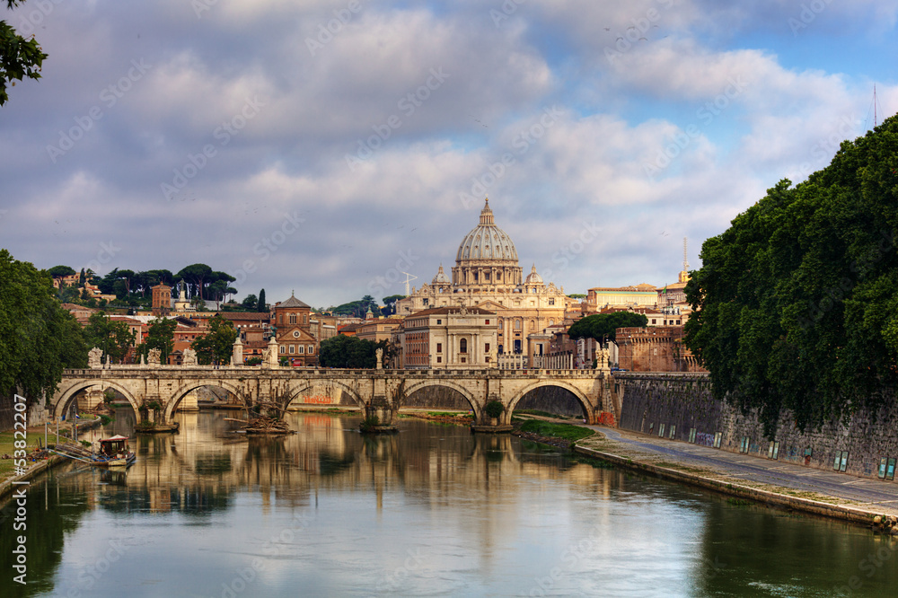 View of the Vatican with Saint Peter's Basilica