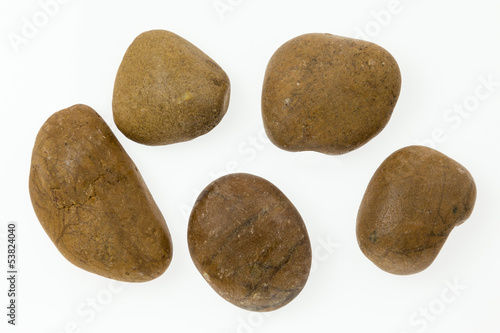 Group Of Rock On White Background