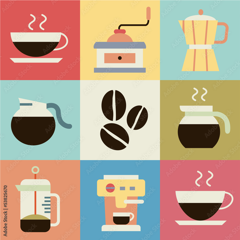 Coffee retro vector Coffee retro vector
