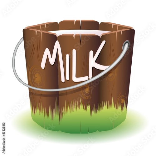 Bucket of Cow Milk-Secchio di Latte