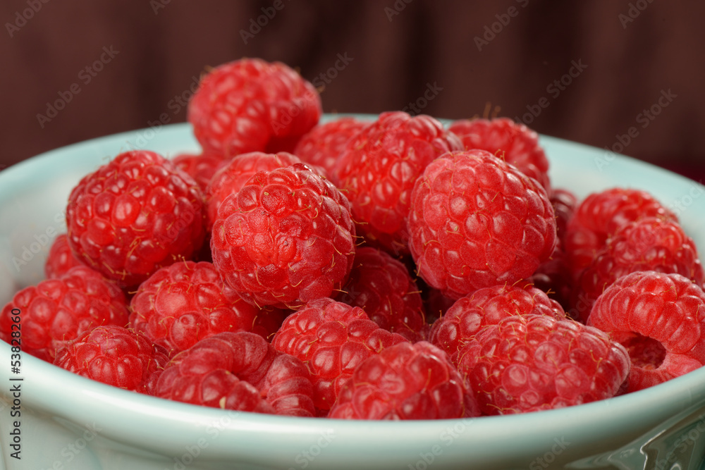 Fresh raspberries in a bowl Fresh raspberries in a bowl
