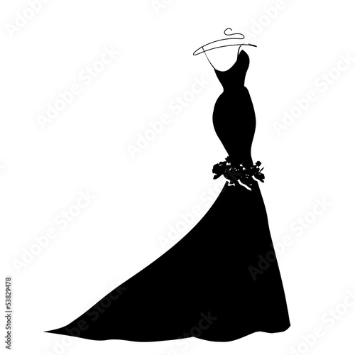 wedding dress vector