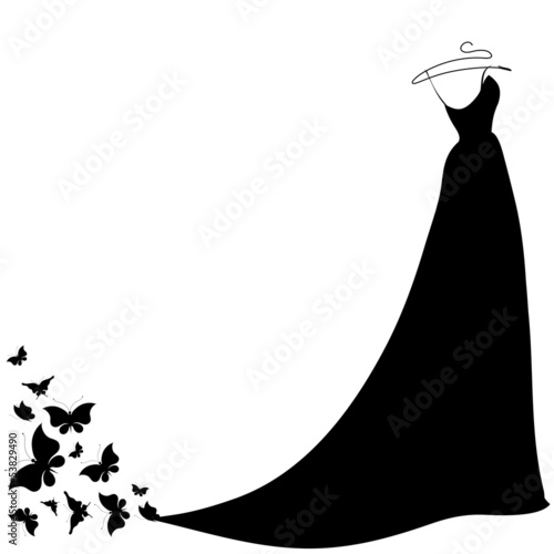 wedding dress vector