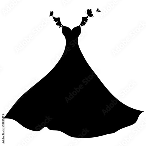 wedding dress vector