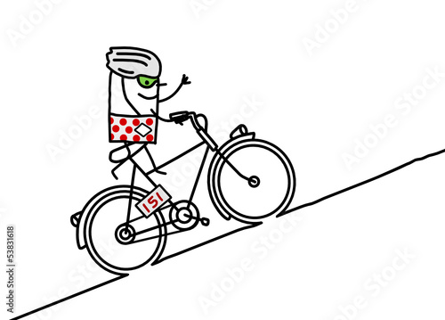 cyclist & mountain