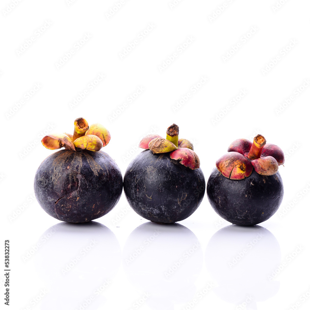 mangosteen isolated on white background mangosteen isolated on white background