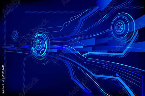 vector illustration of technology background