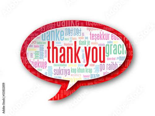"THANK YOU" Tag Cloud (thanks gratitude appreciation greetings)