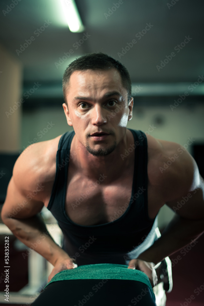 Fototapeta premium Bench push up