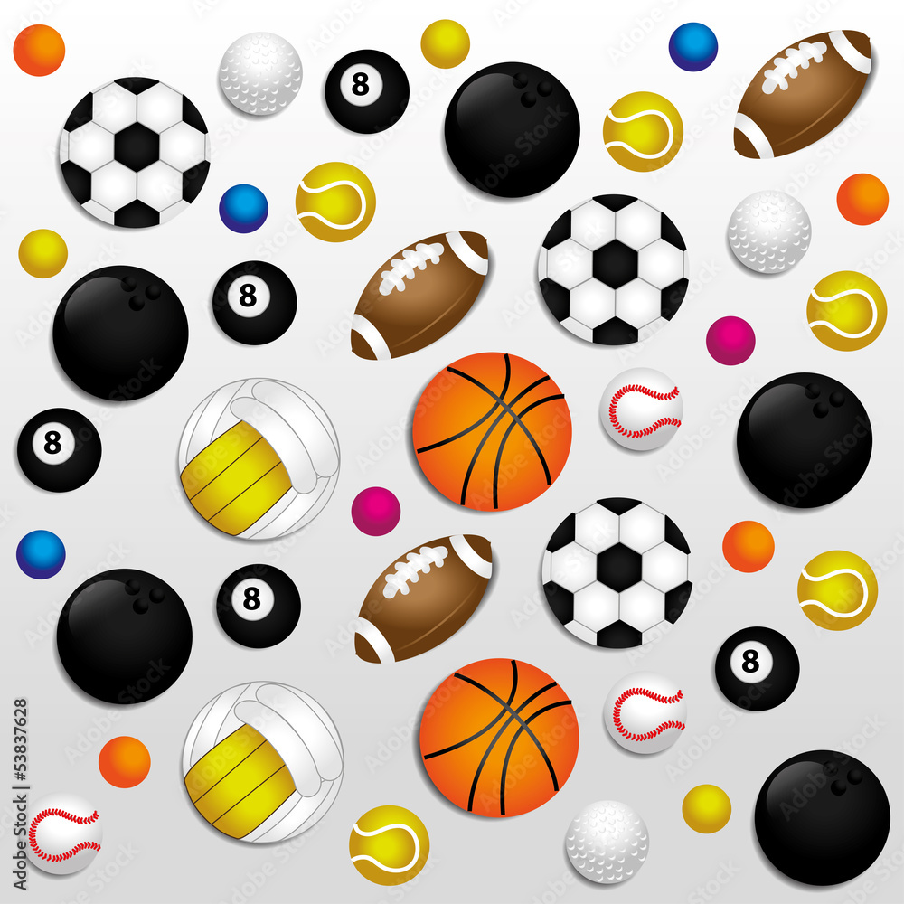sports balls background sports balls background