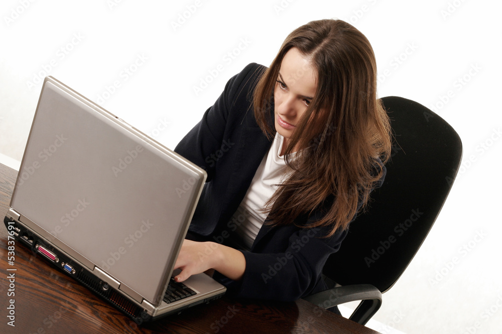 Young woman using laptop Young woman using laptop