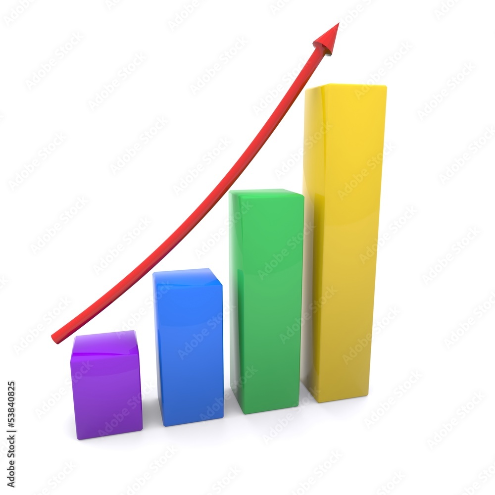 Grafico con freccia Grafico con freccia
