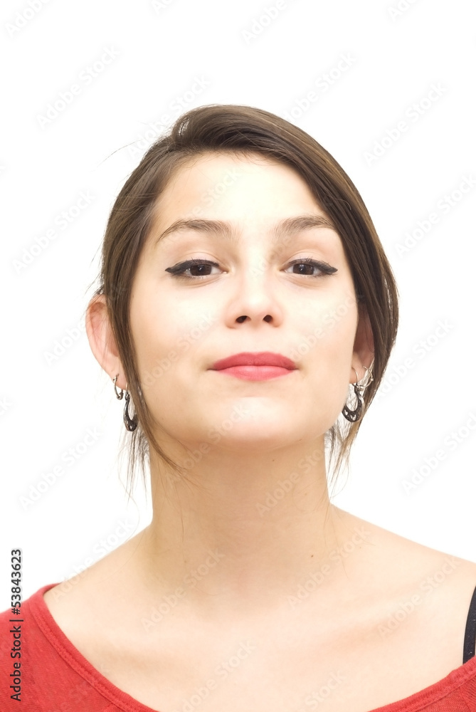 Portrait of a young happy woman Portrait of a young happy woman