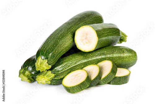 Zucchini with sliced