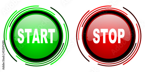 start stop icons