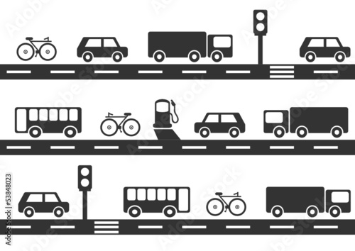 traffic seamless background