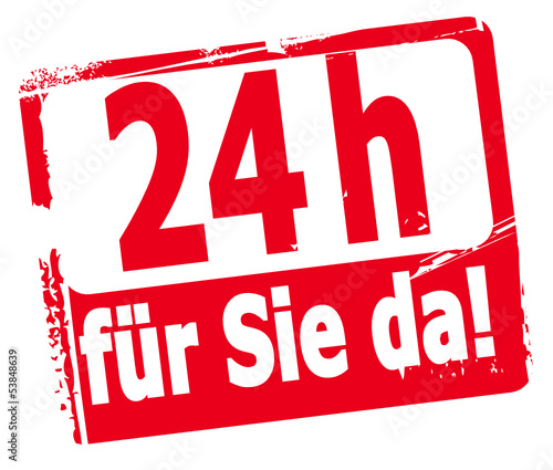 24 h für Sie da
