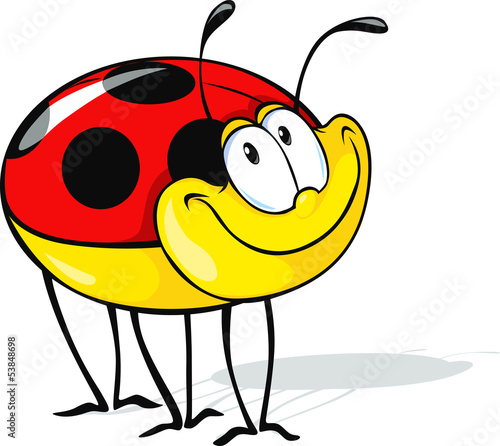 funny ladybug cartoon