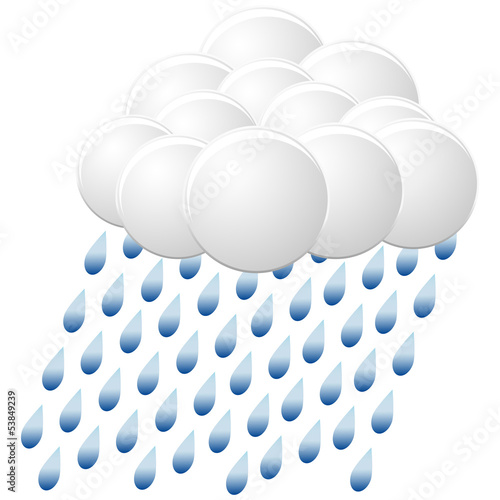 icon rain. vector