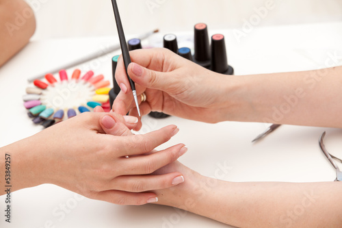 Process of nail polishing