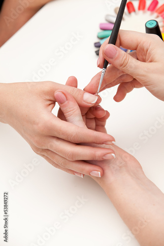 Process of nail polishing