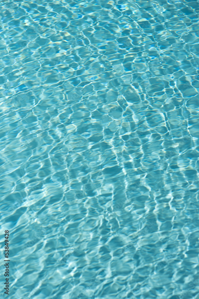Teal Blue Water in a Swimming Pool