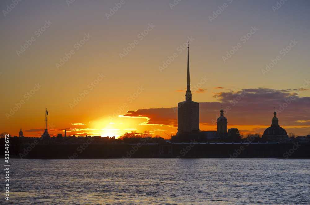 Fototapeta premium St. Petersburg, Russia, The Peter and Paul Cathedral