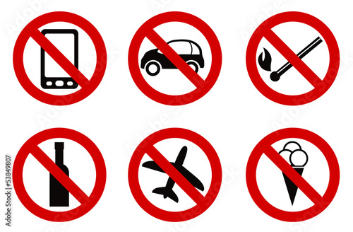 forbidden stop sign icon