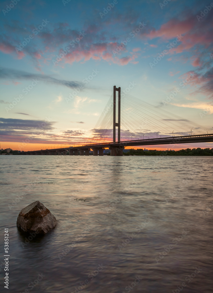 Obraz premium South bridge. Ukraine. Kiev.