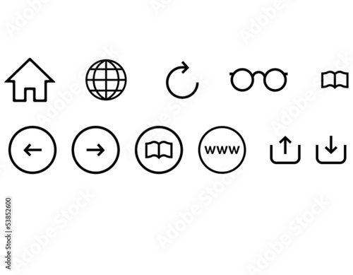 Minimaslist Web Browser Icon Set