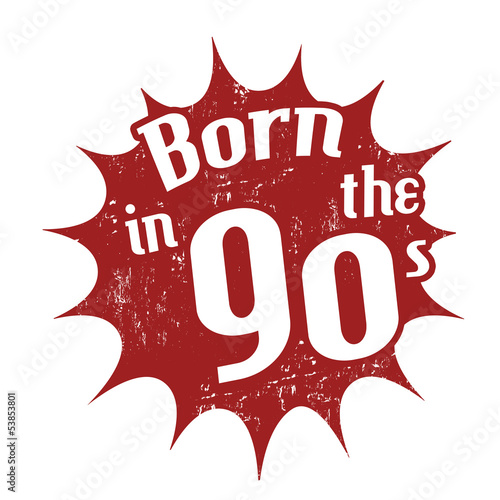 Born in the 90's stamp