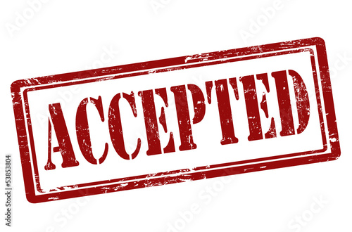 Accepted stamp
