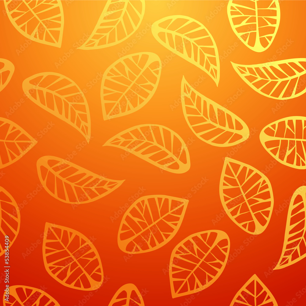Fresh orange leaves pattern Fresh orange leaves pattern