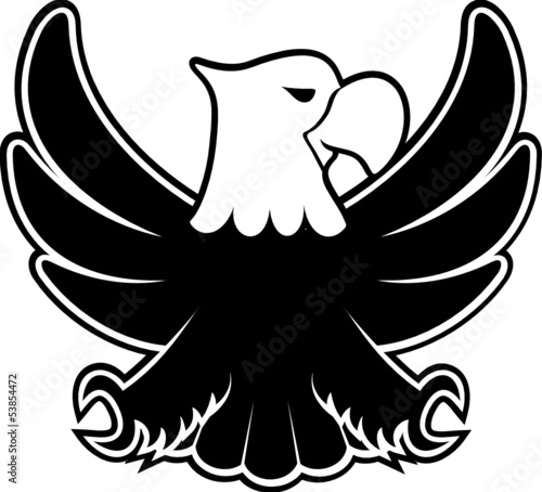 eagle tattoo emblem cartoon