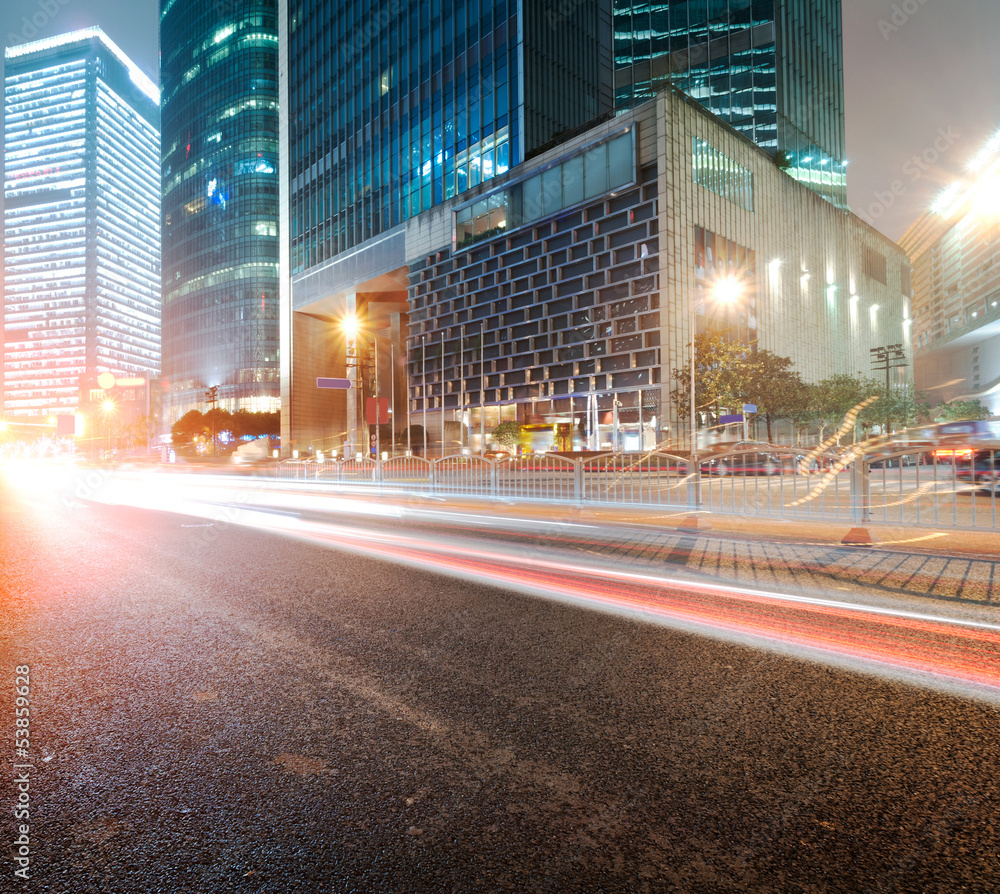 Fototapeta premium the night view of the lujiazui financial centre