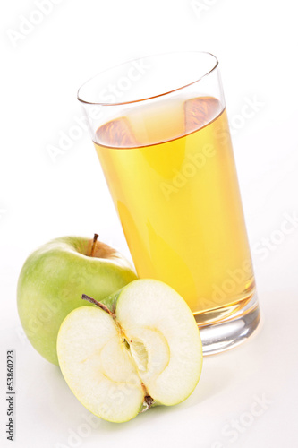 isolated apple juice