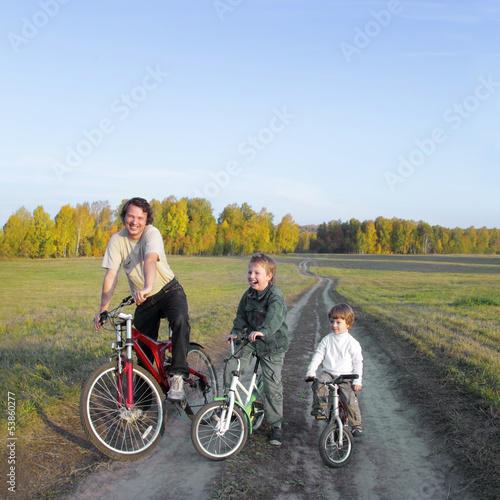  family on bike
