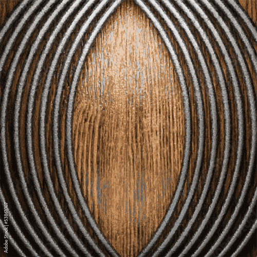 metal and wood background