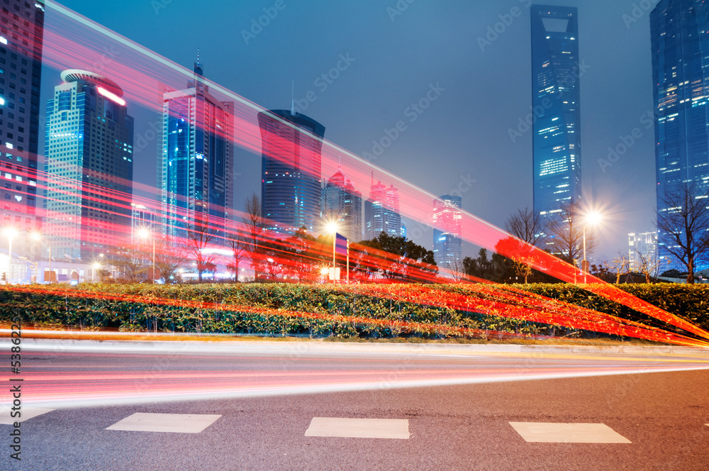 Fototapeta premium the light trails