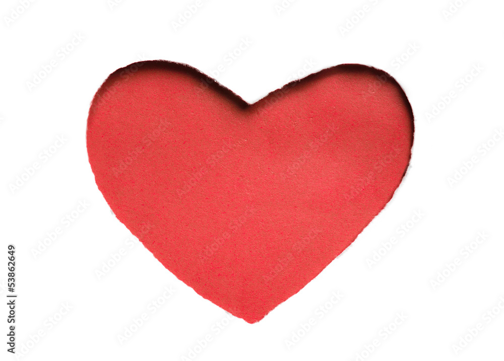 Valentine heart card design