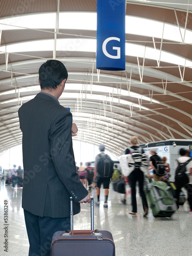 Business man at airport