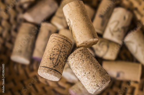 Cork wine photo