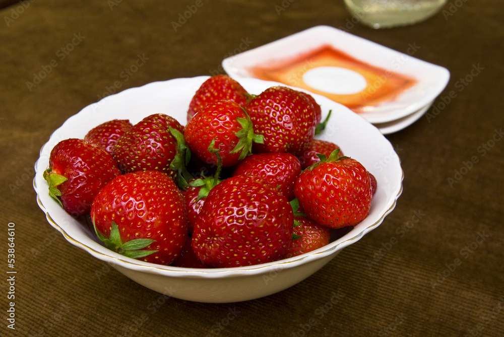 Fresh ripe strawberry closeup . Fresh ripe strawberry closeup .