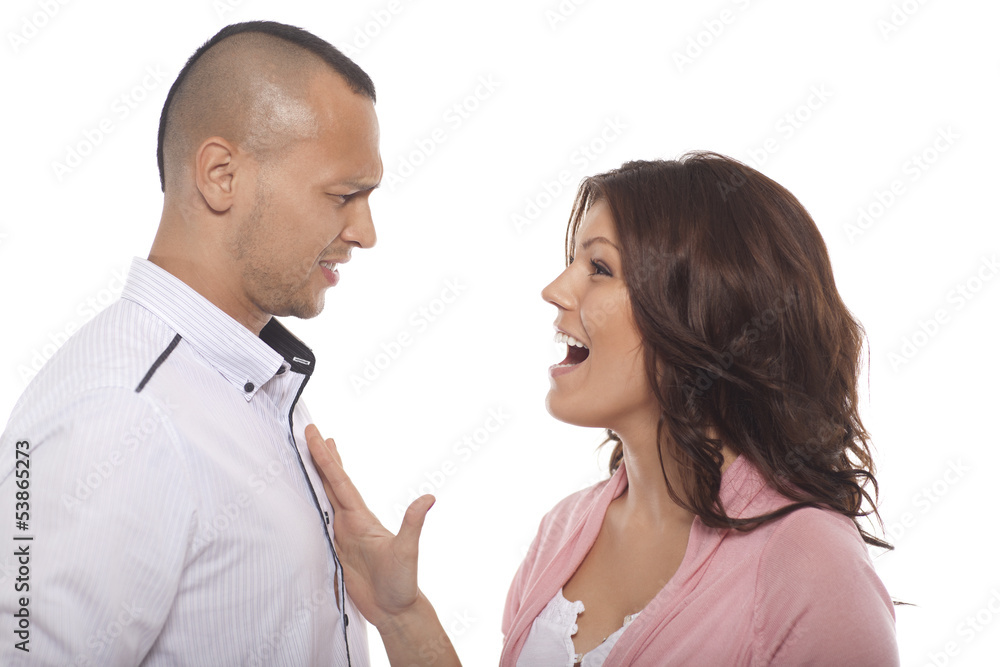 Couple Quarreling With Each Other Couple Quarreling With Each Other