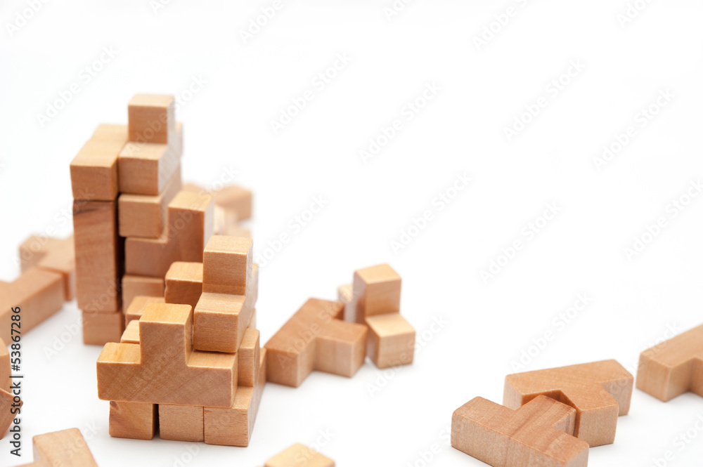 Obraz premium 大量の積み木